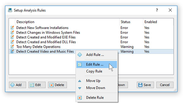 DiskPulse Enterprise Analysis Rules