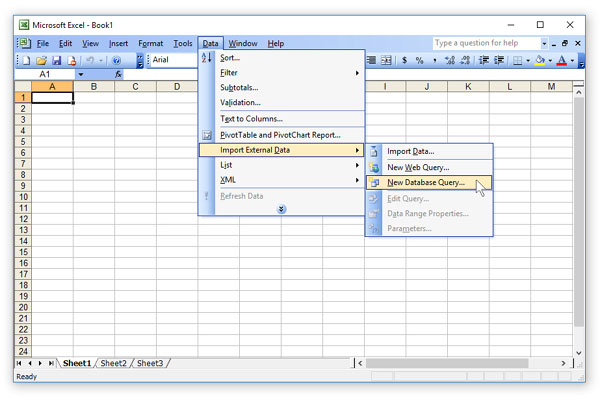 Import Data To Microsoft Excel