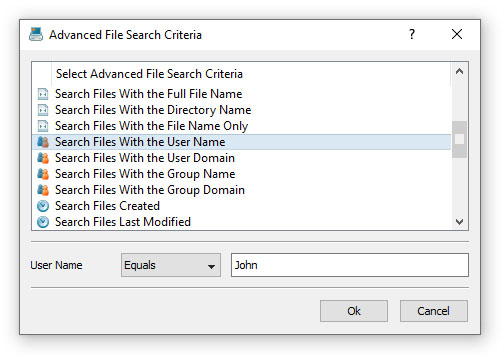 DiskPulse Monitor Files By User Name